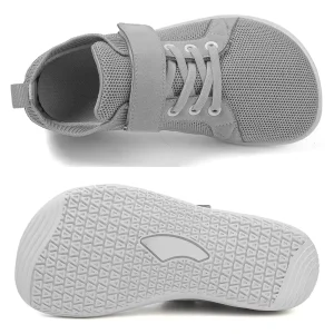 Breathable Child Shoe Wide Toe Box Zero Drop Barefoot Shoe Anti-slip Rubber Sole Boy Girl Running Walking Sneakers