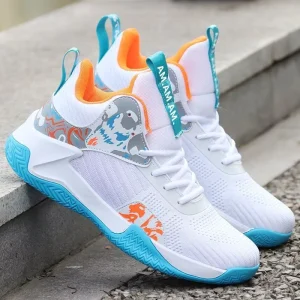 Breathable Durable Fashion Outdoor Men Basketball Running Sports Gym Shoes Fashion Sneakers Trainers