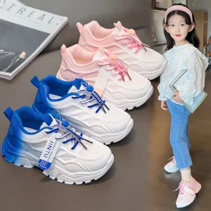 Breathable Mesh Little Kids Casual Sneakers Non slip Sport Boy Girl Children Soft Sole Non slip Outdoor Running Shoes