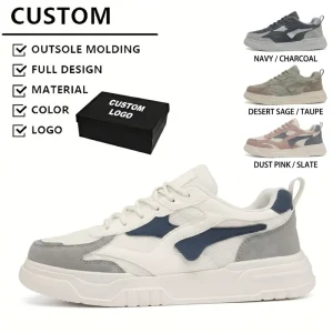 Breathable Mesh Men Sneakers Lightweight Walking Shoes Spring Summer Fashion Trend Sport Casual Lace Up With Custom Logo