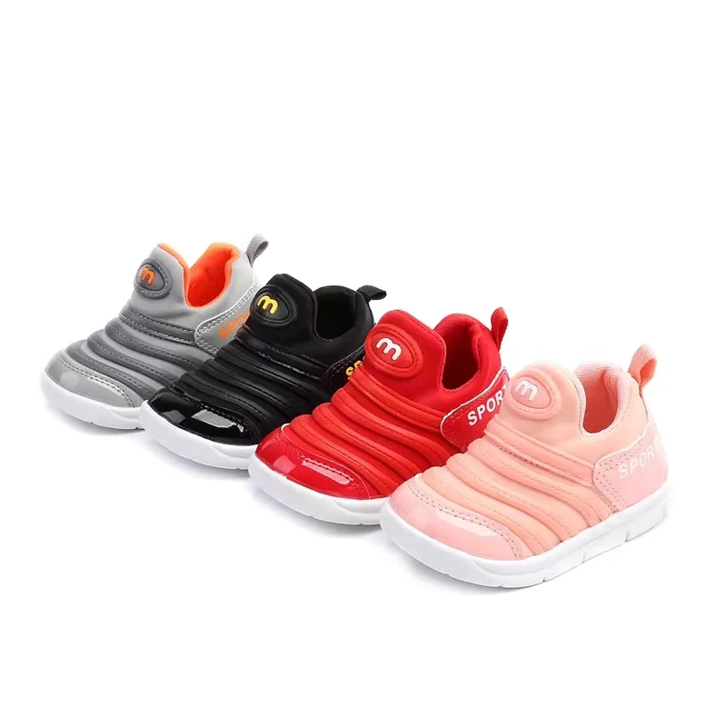 Breathable Sports Shoes for Boys Baby Girls Single Caterpillar Shoes Soft Soles for Spring Autumn Summer for Toddlers