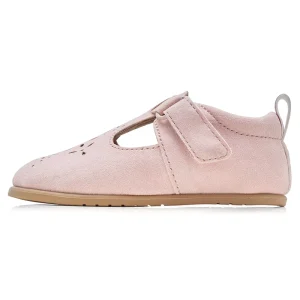 Breathable Suede Leather Baby Shoes Hook And Loop Infant Girls Flats Cute Perforated Toddler Prewalker Crib Shoes
