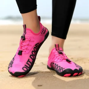 Breathable Unisex Wide Toe Box Barefoot Wading Swimming Multi-Functional Polyester/Rubber/EVA Aqua Shoes EU35-46 Custom