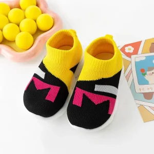 Bright Color Patterned Baby Prewalker Shoes Non slip Machine Washable Baby Casual Shoes Suitable for Babys and Infants
