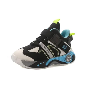 Buckle Children Shoes Boys 26-37 Factory Export Original Sports Shoes for Boys Girls School Training Sneaker