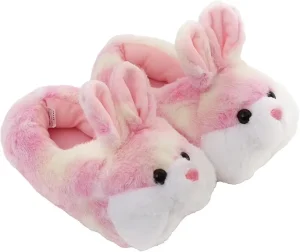 Bunny Plush Slippers for Child Warm Funny Slippers House Shoes Animals Cotton Slippers