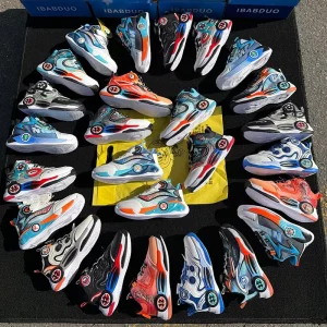 C2360 Children’s Sports Shoes Boys Girls Mixed Second-hand Shoes Sneakers Basketball Shoes Stock Kids Running Shoes