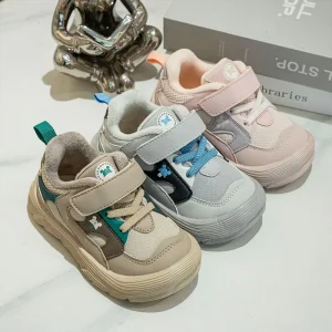 CE Approval Children’s Sports Shoes Boys and Girls Fashion Casual Breathable Soft Sports Running Shoes for Children Kids Shoes