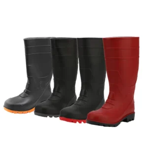 CE Standard Unisex Anti-slip Custom Waterproof PVC Wellington Safety Rainboots Gumboots Industrial Boots
