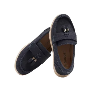 CHOOZII Kids Durable Breathable Boys Suede Leather Casual Shoes with Tassels