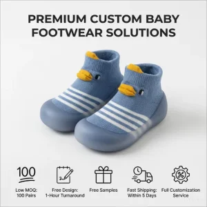 CMAX Custom Toddler Breathable Knit Sock Shoes for Home & Playroom