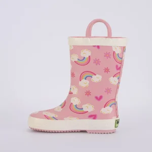 CS 31 Girls Lightweight Waterproof Rain Boots with Cute Prints