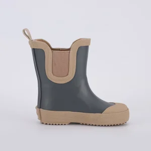 CS 36 Kids Easy-On Waterproof Rain Boots with Reinforced Pull Handles