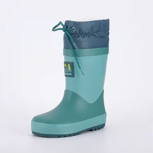 CS 48 Customization Outdoor Fashion Garden Low Calf Waterproof Children’s Rubber Rain Boots with Elastic Buckle