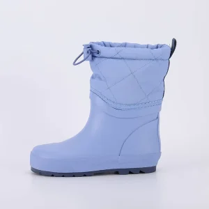 CS-61 Natural Rubber Waterproof for Children Autumn Winter Recyclable Rain Boots With Cotton Lining