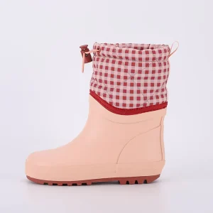 CS 62 New Style Kids Waterproof Rain Boots Children Warm Rain Shoes Rubber Rainy Season Products