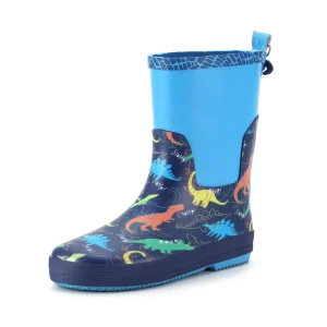 CS 71 Children’s Water Boots for Kids Girls Boys Casual Cotton-Padded Warm Toddler Rain Shoes Anti-Slip Waterproof Rubber Sole
