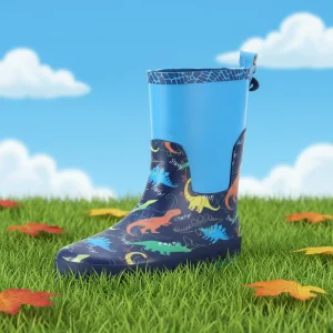 CS 71 OEM and ODM Customized Low Calf Comfortable Fashion Kids Waterproof Children’s Rubber Rain Boots