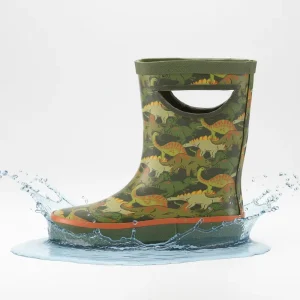 CS 72 OEM High Quality All Season Light Weight Kids Low Height Waterproof Print Rubber Unisex Children Rain Boots