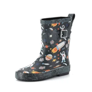 CS-73 Kids Rubber Rain Boots for School and Outdoor Activities