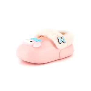 CSG 04 Factory Custom Cute Plush Cotton Slippers Comfortable Plush Indoor Outdoor slippers for Kids Girls