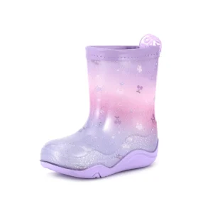 CSG 11 Fashion Outdoor Non slip Purple Waterproof Kids Children’s PVC Rain Boots