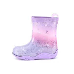 CSG 11 PVC Lightweight Non slip Grid Yarn lined Rain Boots Children’s Rain Boots for Four Seasons