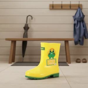 CSZ 17 Top Fashion Anti Slip PVC Boots Lightweight Waterproof Rain Boots for Kids for Toddler Boys Girls