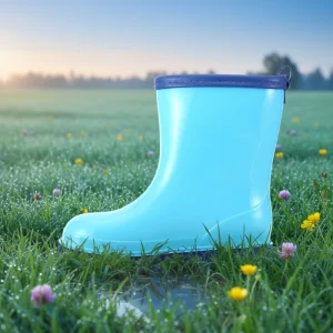 CSZ 21 Children’s Rain Boots Waterproof Cute PVC Kids PVC Boots Non Slip Outdoor Rain Shoes