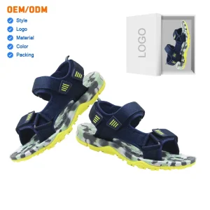 Camouflage Insole Anti Slip Outsole Trekking Outdoor Kids Sport Hiking Sandals