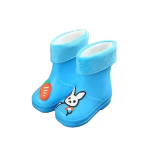 Candy Color Custom Waterproof Anti-Slip Knee-High Unisex Kids Rubber Rain Boots for Autumn/Winter