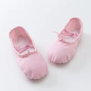Canvas Ballet Shoes Split Sole Ballet Slippers Ballerina Dance Shoes for Girl