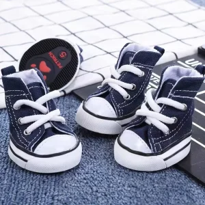 Canvas Classic Anti-slip Halloween Christmas Pets Sport Casual Boots Small Dog Shoes For Autumn Winter