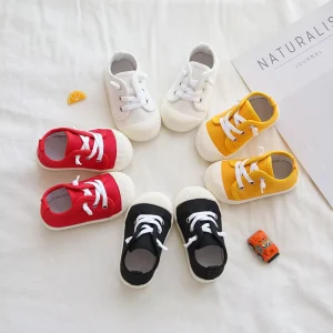 Canvas Espadrilles Shoes for Baby Prewalker Casual Shoes for Boys Unisex Children Soft & Breathable Autumn Indoor Use