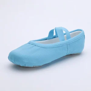 Canvas Practice Soft-soled Breathable Ballet Ethnic Blue Dance Shoes Without Laces