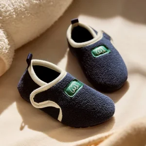 Cartoon Animal Penguin Fluffy Plush Anti Slip Slippers Warm House Shoes for Women and Child Kids Cotton Padded Shoes