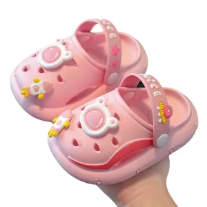 Cartoon Astronaut Summer Children’s Slippers Cute Anti Slip Baby Shower Slippers Wearing Outside Soft Soled Sandals