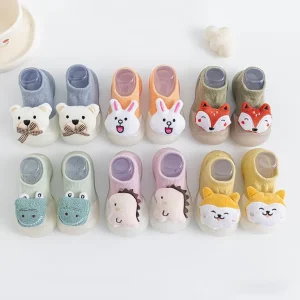 Cartoon Baby Sock Shoes Toddler Soft Sole Non Skid Indoor Floor Slipper for Infant Boys Girls First Walking M3714