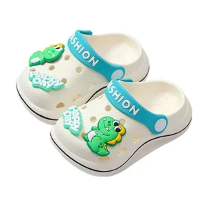 Cartoon Boys Dinosaur Girls PVC Cute Non Slip Soft Bottom Sandals Slippers Shoes Breathable Children Garden Shoes