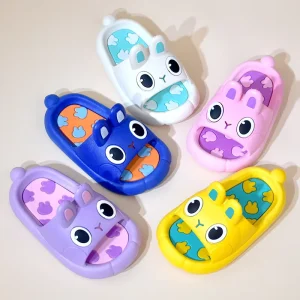Cartoon Children Slippers for Girls Boys Cute PVC Rabbit Indoor Non Slip Bathroom Beach Sandal Baby Kids Slippers Shoes