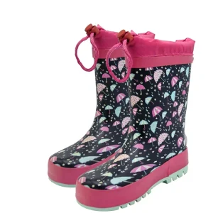 Cartoon Children’s Mid calf Unisex Rain Boots Waterproof Anti Slip Rubber Shoes for Boys and Girls All Seasons