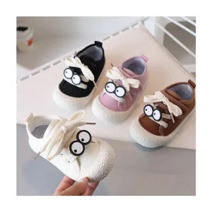 Cartoon Cute Baby Shoes 1 Year Fashion Trend Cartoon Style Footwear Latest Casual Colorful Kids Canvas Shoes for Girls