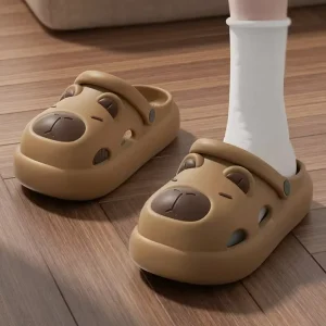 Cartoon DIY Fashion Home Shoes Slippers Casual EVA Platform Hole Shoes All Season Comfort Closed Toe Slipper