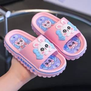 Cartoon Dinosaur Kids Unisex Anti-Slip Waterproof Breathable Summer Beach Slippers