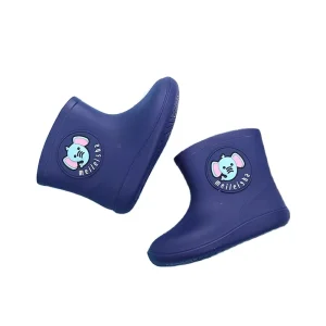 Cartoon Kids Rain Boots Rubber Waterproof Non slip Custom Rain Boots for Children