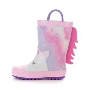 Cartoon Waterproof Kids Rain Boots Non-Slip Rubber for Girls, Lightweight, Summer Winter Autumn