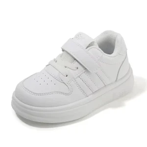 Casual Breathable Toddler Shoes Non Slip Wear Baby Shoes Children’s Boys and Girls Fashion Walking Soft Bottom White Shoes