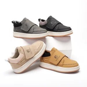 Casual Custom Trekking Kids Sport Shoes Classical Style PU School Loafers for Boys for Autumn Spring Walking Shoes