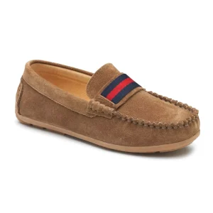 Casual Kids Shoes Slip on Leather Loafers for Boys and Girs