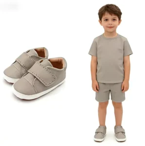 Casual Shoes Genuine Leather Upper Adjustable Strap Non Slip Flexible Sole Comfortable Shoes